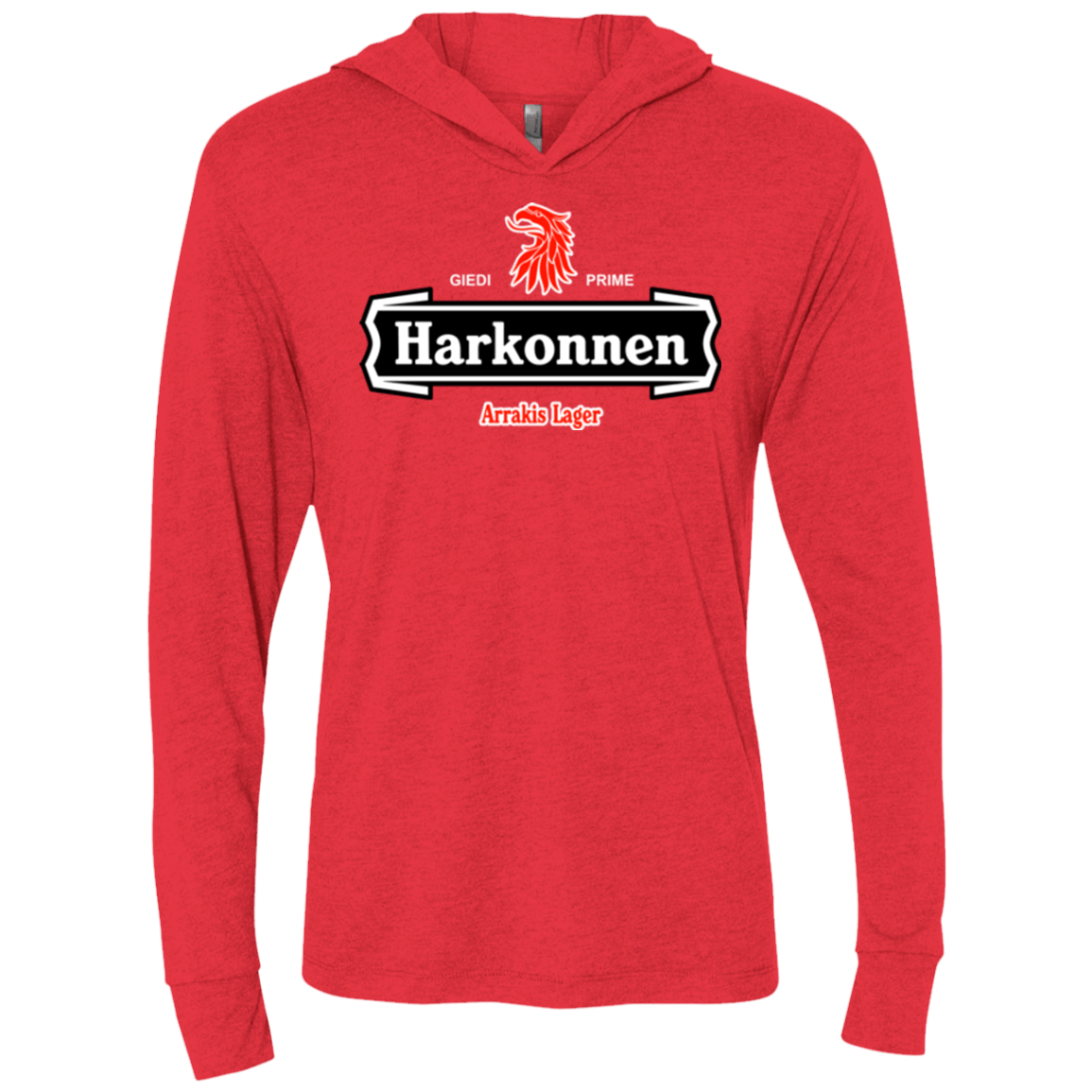 T-Shirts Vintage Red / X-Small Arrakis lager Triblend Long Sleeve Hoodie Tee