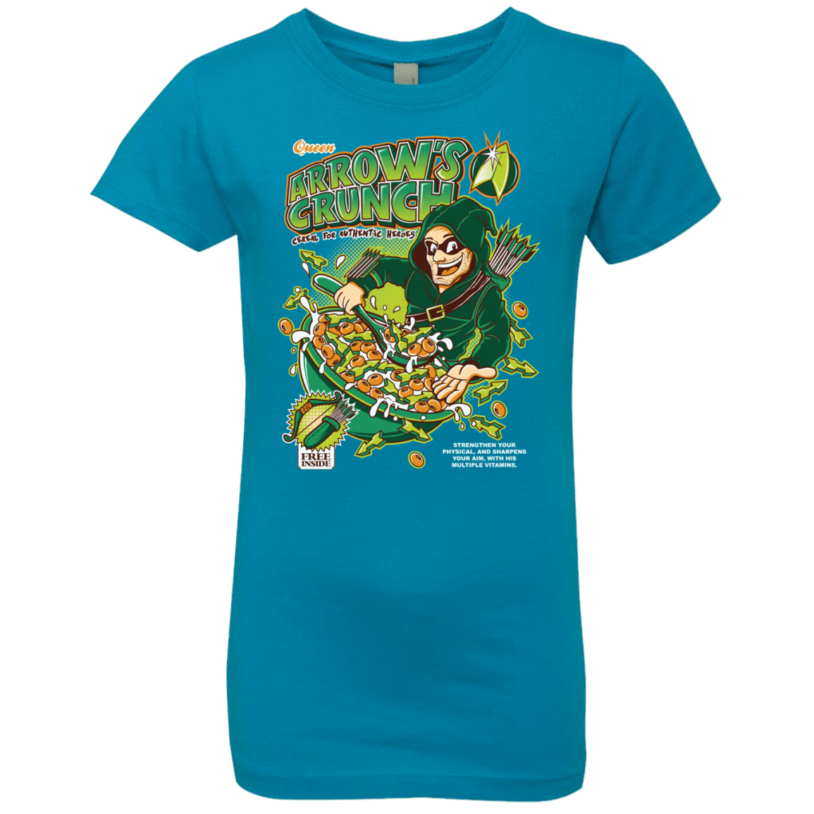 T-Shirts Turquoise / YXS Arrow's Crunch Girls Premium T-Shirt