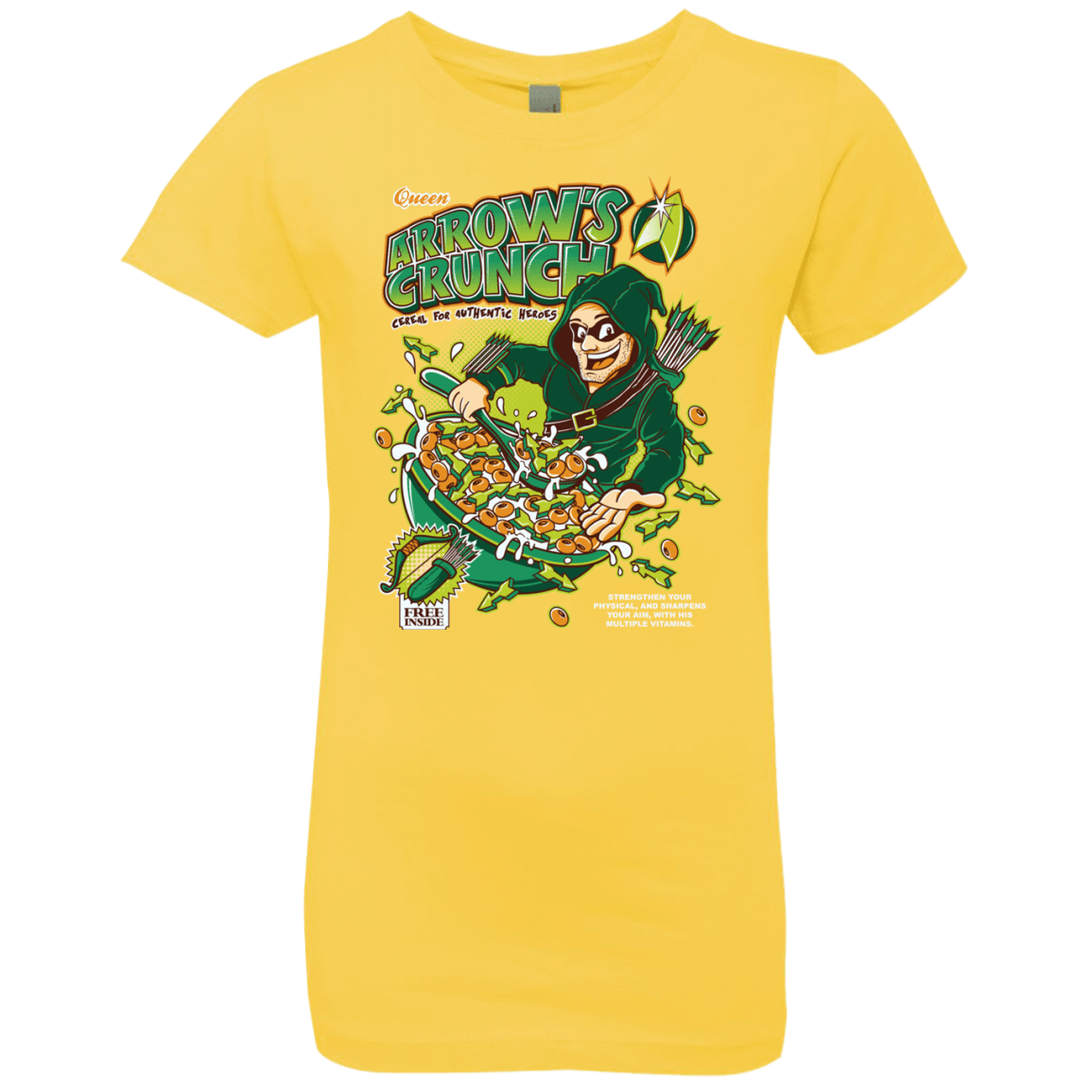 T-Shirts Vibrant Yellow / YXS Arrow's Crunch Girls Premium T-Shirt