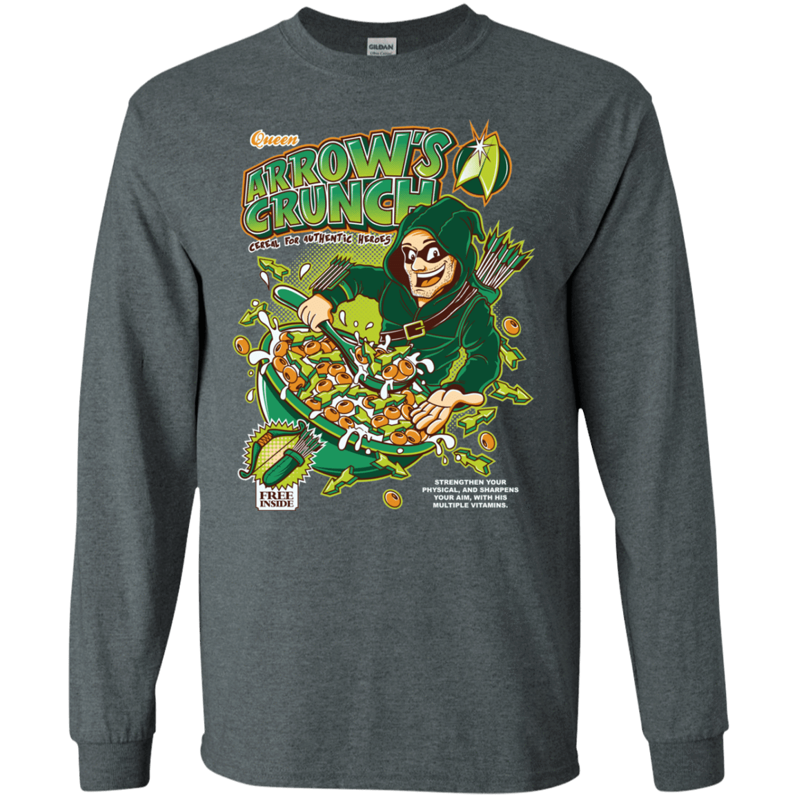 T-Shirts Dark Heather / S Arrow's Crunch Men's Long Sleeve T-Shirt