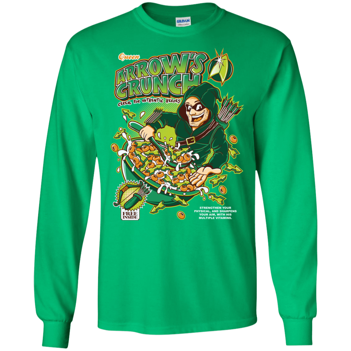 T-Shirts Irish Green / S Arrow's Crunch Men's Long Sleeve T-Shirt