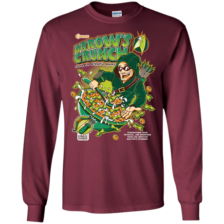 T-Shirts Maroon / S Arrow's Crunch Men's Long Sleeve T-Shirt