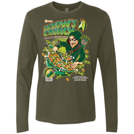 T-Shirts Military Green / S Arrow's Crunch Men's Premium Long Sleeve