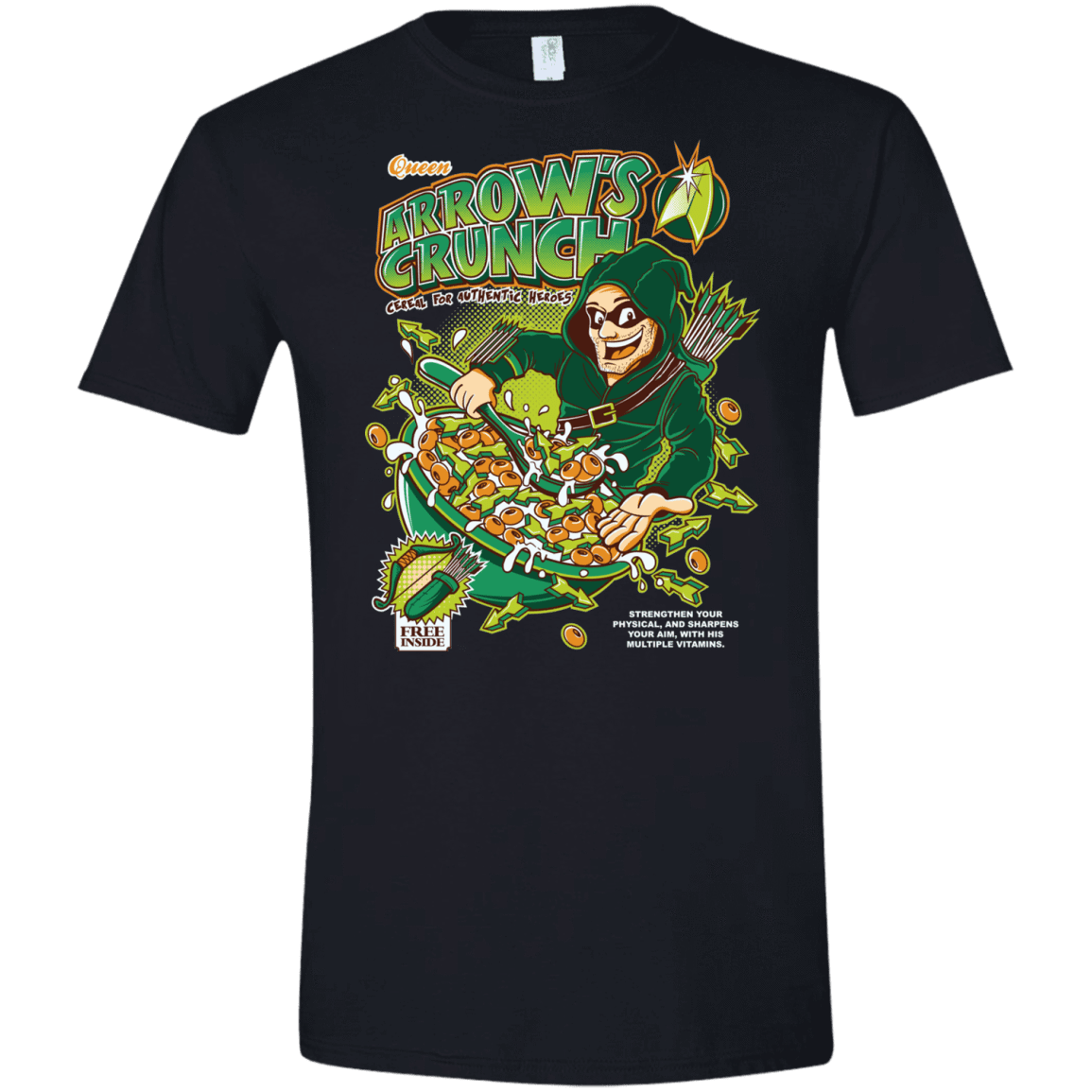T-Shirts Black / X-Small Arrow's Crunch Men's Semi-Fitted Softstyle