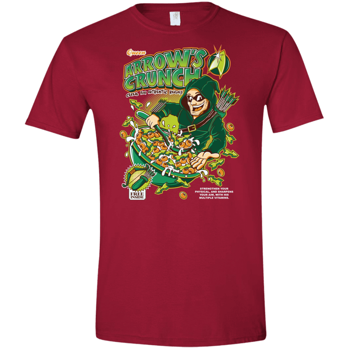 T-Shirts Cardinal Red / S Arrow's Crunch Men's Semi-Fitted Softstyle