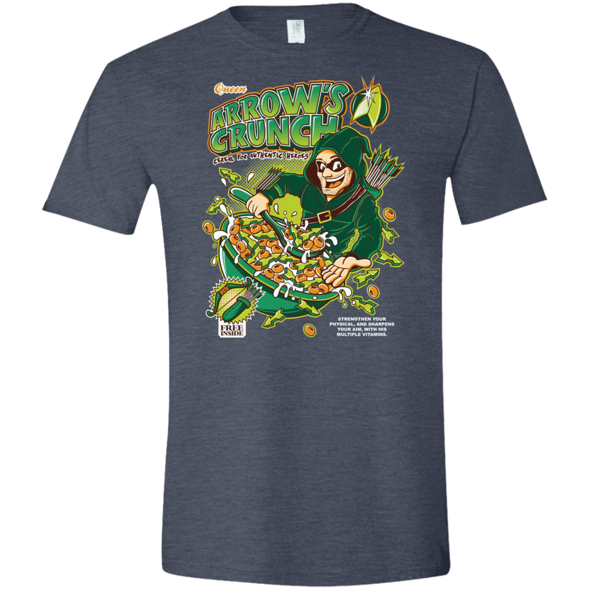 T-Shirts Heather Navy / S Arrow's Crunch Men's Semi-Fitted Softstyle