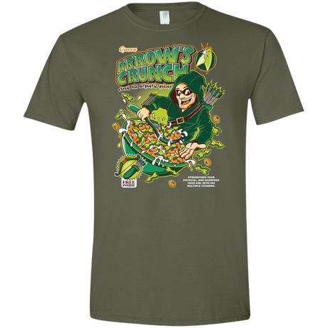 T-Shirts Military Green / S Arrow's Crunch Men's Semi-Fitted Softstyle