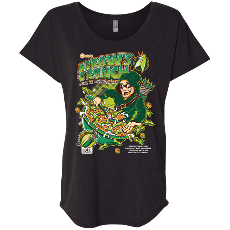 T-Shirts Vintage Black / X-Small Arrow's Crunch Triblend Dolman Sleeve