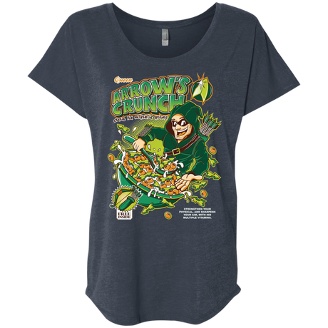 T-Shirts Vintage Navy / X-Small Arrow's Crunch Triblend Dolman Sleeve