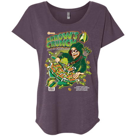 T-Shirts Vintage Purple / X-Small Arrow's Crunch Triblend Dolman Sleeve