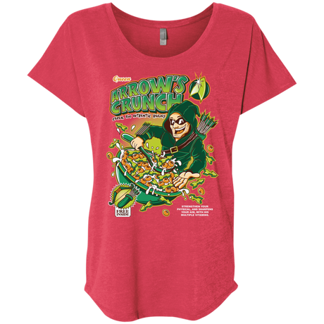 T-Shirts Vintage Red / X-Small Arrow's Crunch Triblend Dolman Sleeve