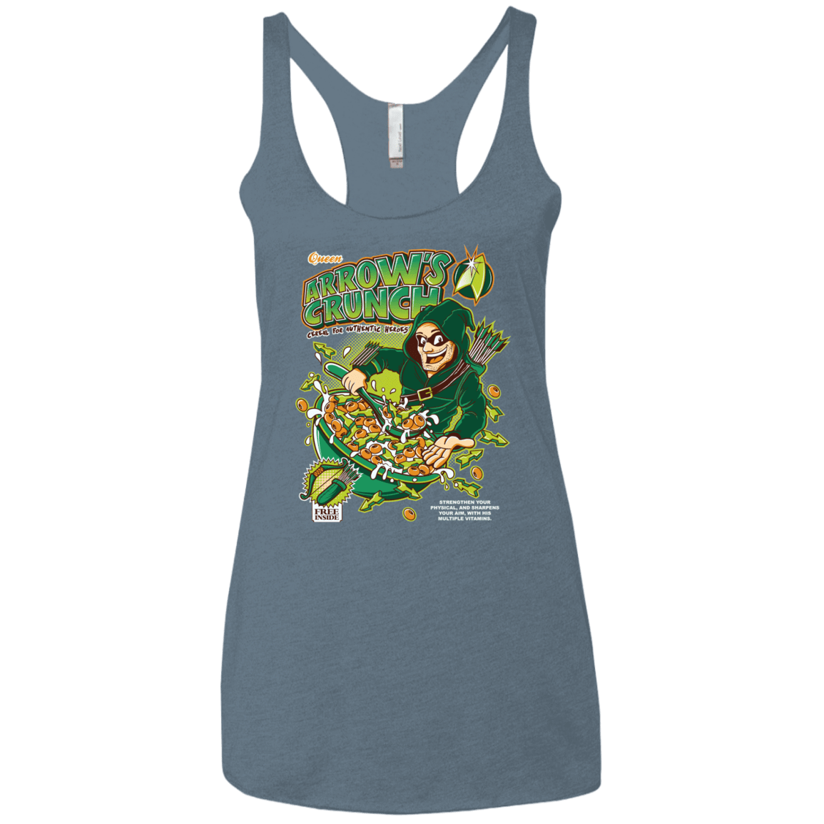 T-Shirts Indigo / X-Small Arrow's Crunch Women's Triblend Racerback Tank