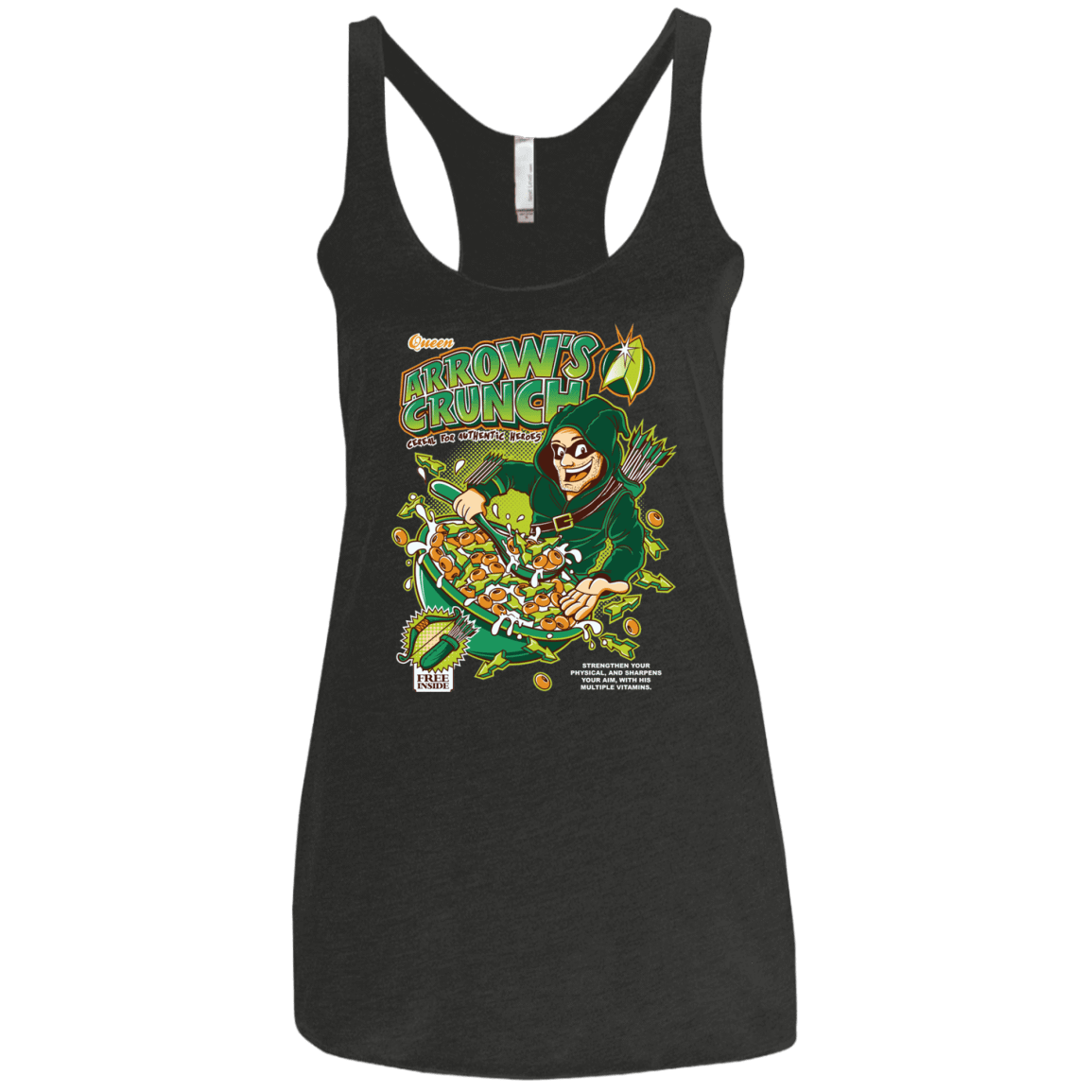 T-Shirts Vintage Black / X-Small Arrow's Crunch Women's Triblend Racerback Tank