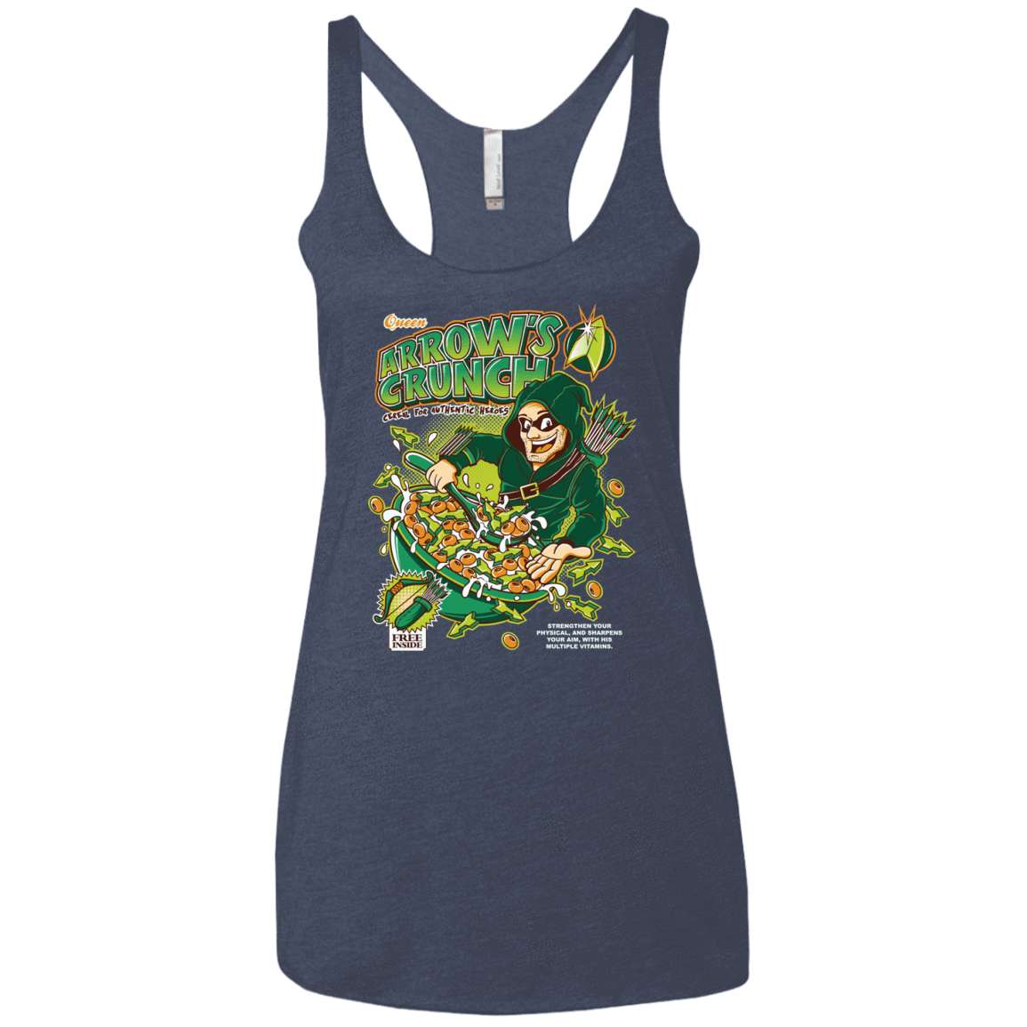 T-Shirts Vintage Navy / X-Small Arrow's Crunch Women's Triblend Racerback Tank