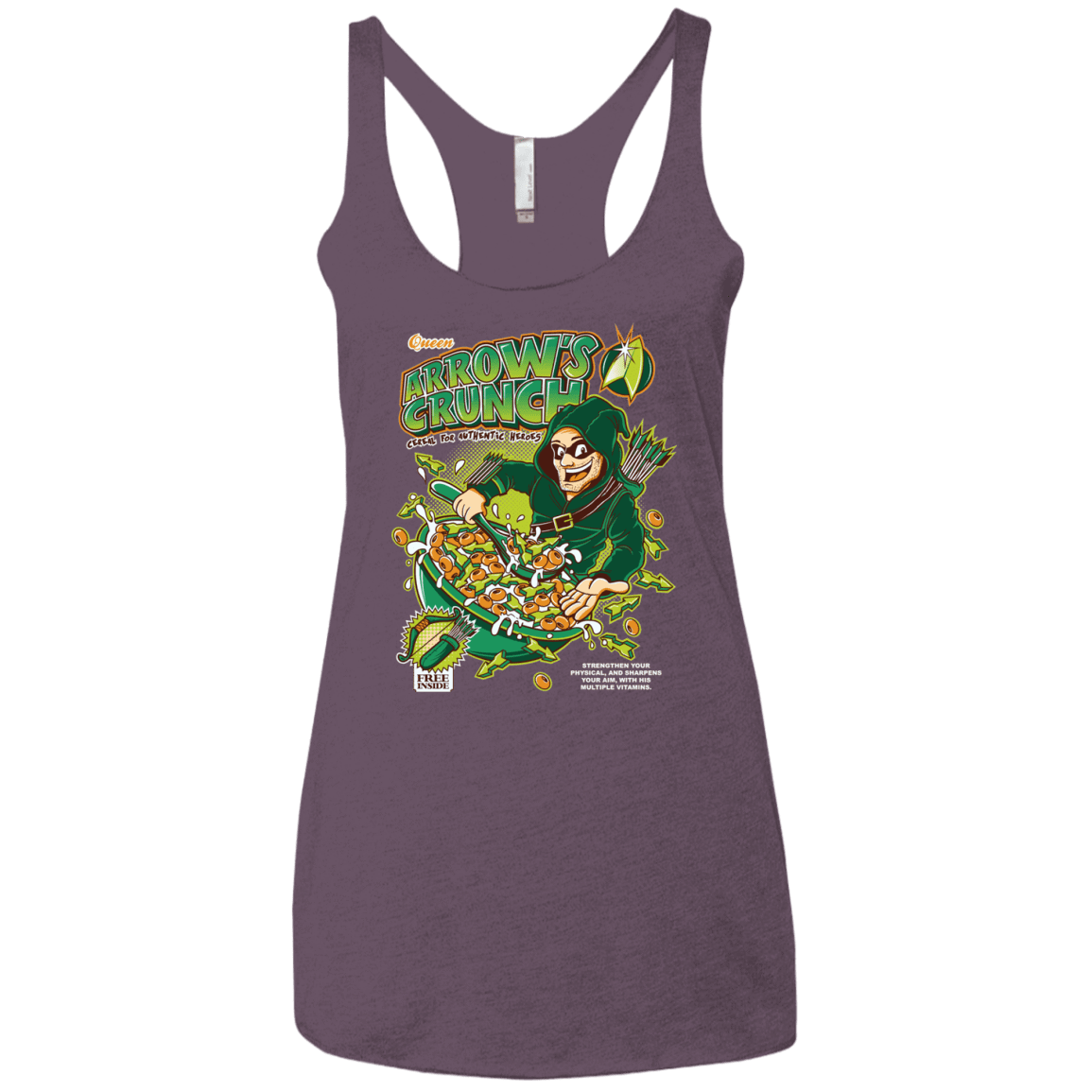 T-Shirts Vintage Purple / X-Small Arrow's Crunch Women's Triblend Racerback Tank