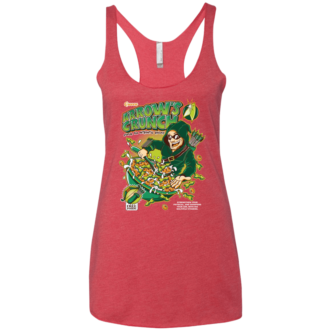 T-Shirts Vintage Red / X-Small Arrow's Crunch Women's Triblend Racerback Tank