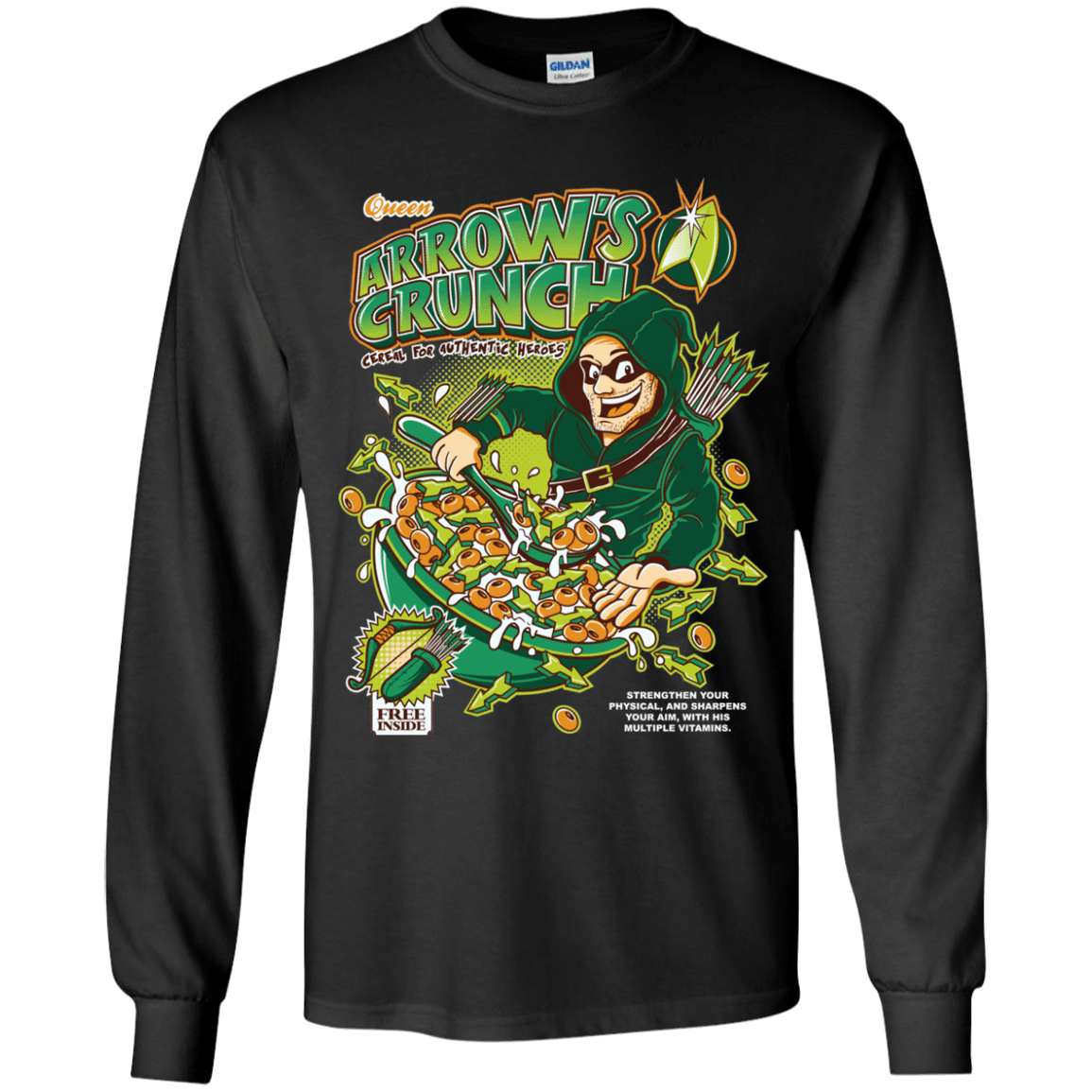 T-Shirts Black / YS Arrow's Crunch Youth Long Sleeve T-Shirt