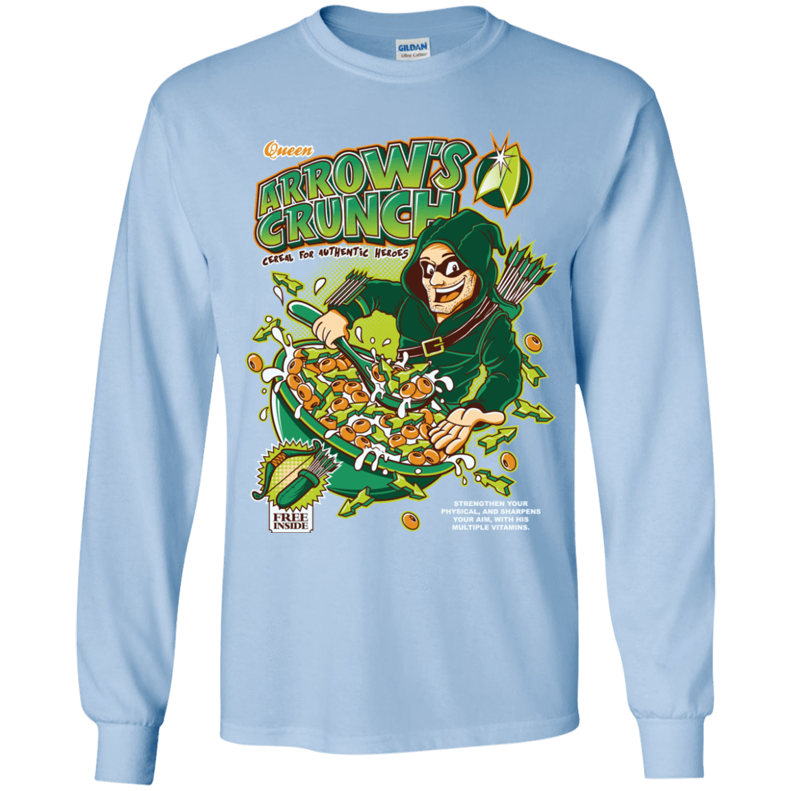 T-Shirts Light Blue / YS Arrow's Crunch Youth Long Sleeve T-Shirt