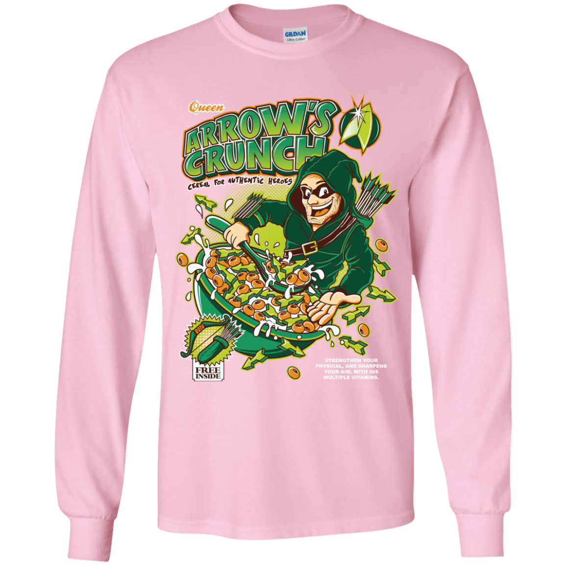 T-Shirts Light Pink / YS Arrow's Crunch Youth Long Sleeve T-Shirt