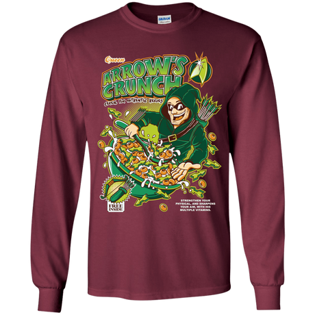 T-Shirts Maroon / YS Arrow's Crunch Youth Long Sleeve T-Shirt