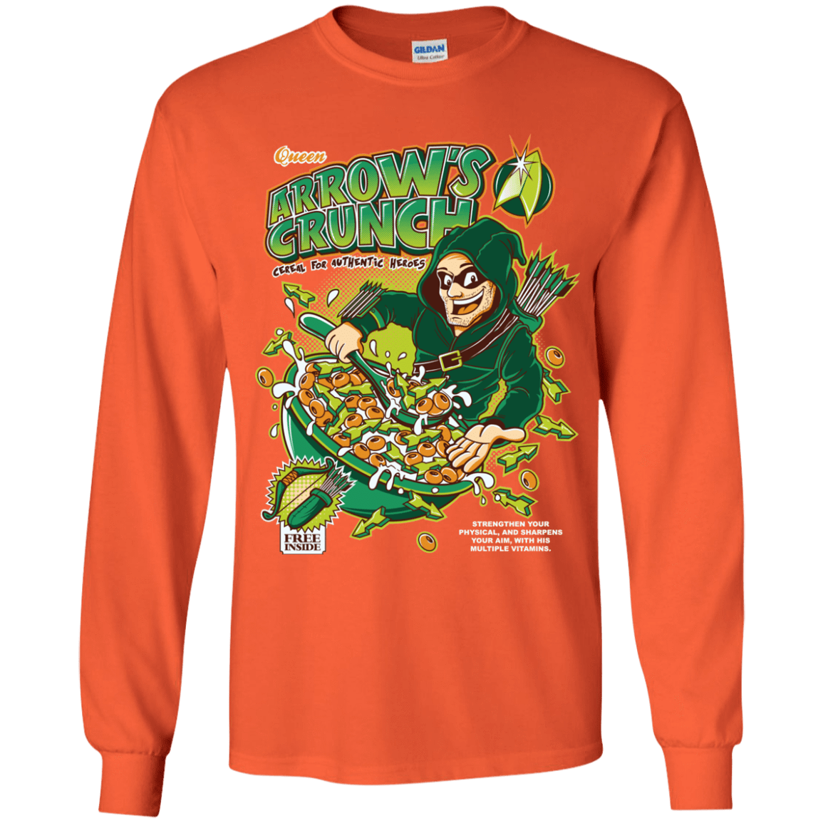 T-Shirts Orange / YS Arrow's Crunch Youth Long Sleeve T-Shirt