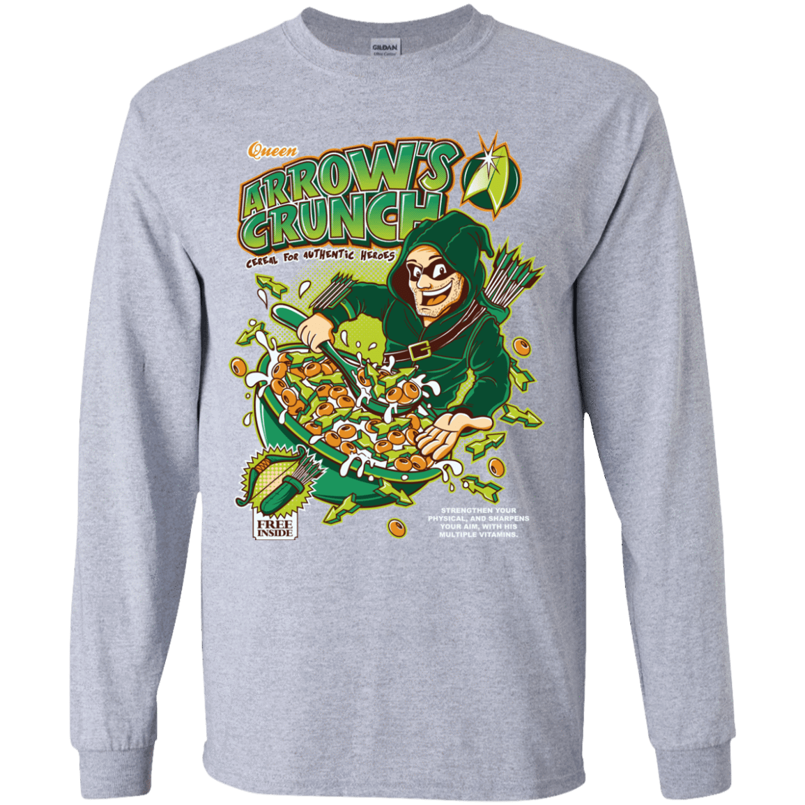 T-Shirts Sport Grey / YS Arrow's Crunch Youth Long Sleeve T-Shirt