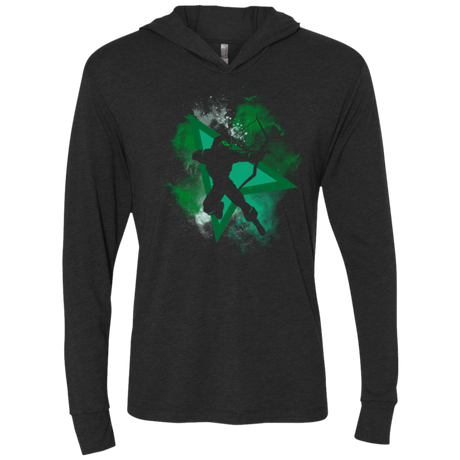 T-Shirts Vintage Black / X-Small Arrow Space Triblend Long Sleeve Hoodie Tee