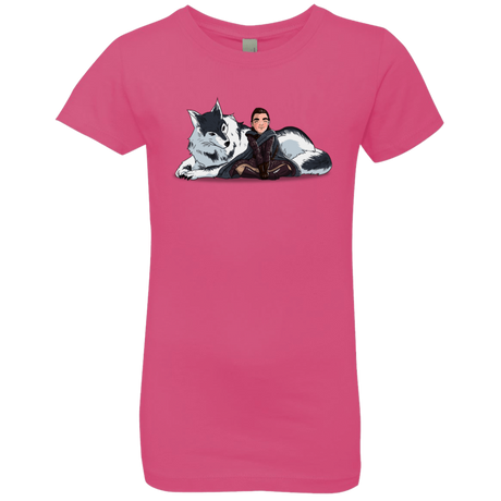 T-Shirts Hot Pink / YXS Arya and Nymeria Girls Premium T-Shirt