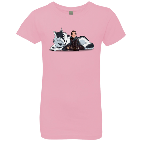 T-Shirts Light Pink / YXS Arya and Nymeria Girls Premium T-Shirt