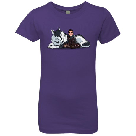 T-Shirts Purple Rush / YXS Arya and Nymeria Girls Premium T-Shirt