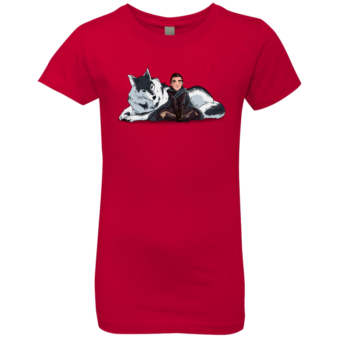T-Shirts Red / YXS Arya and Nymeria Girls Premium T-Shirt