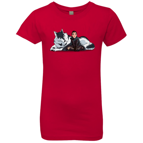 T-Shirts Red / YXS Arya and Nymeria Girls Premium T-Shirt