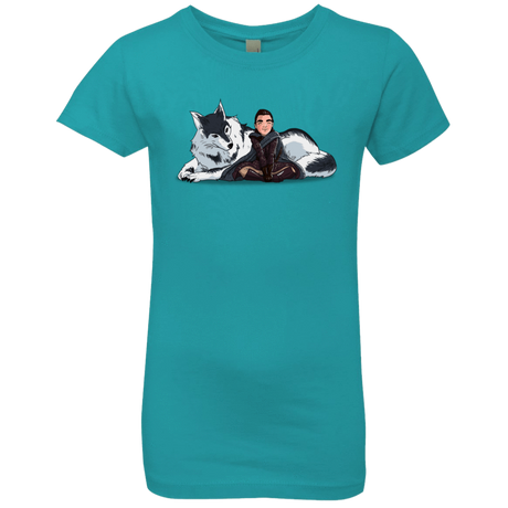 T-Shirts Tahiti Blue / YXS Arya and Nymeria Girls Premium T-Shirt