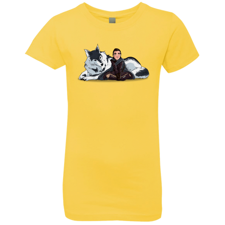 T-Shirts Vibrant Yellow / YXS Arya and Nymeria Girls Premium T-Shirt