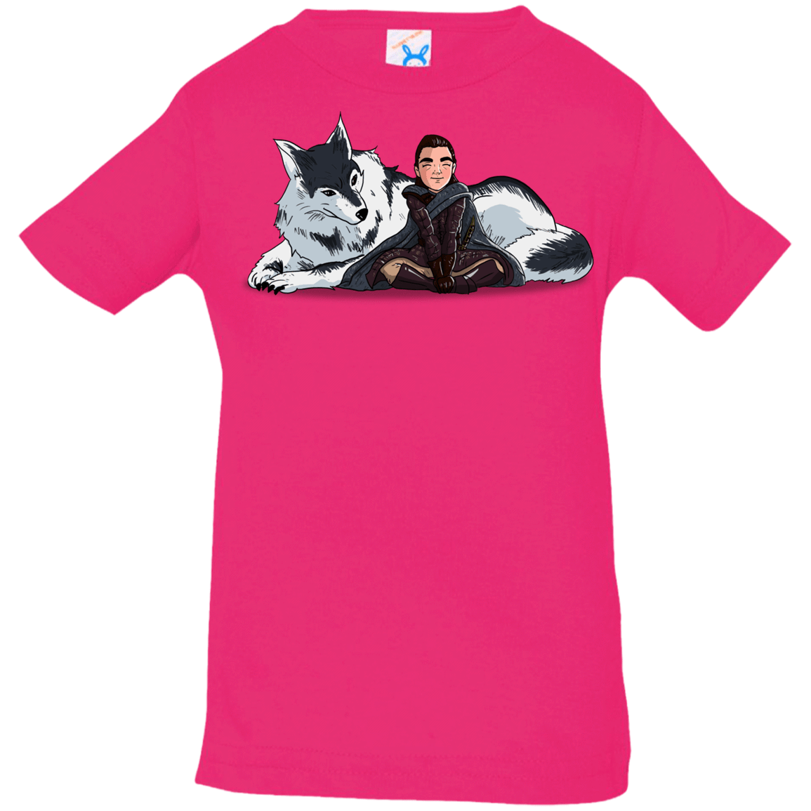 T-Shirts Hot Pink / 6 Months Arya and Nymeria Infant Premium T-Shirt