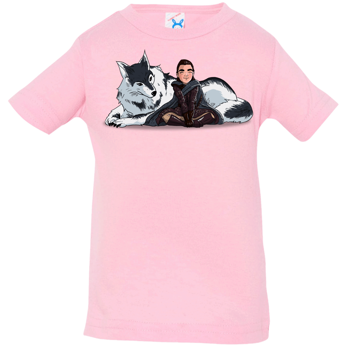 T-Shirts Pink / 6 Months Arya and Nymeria Infant Premium T-Shirt
