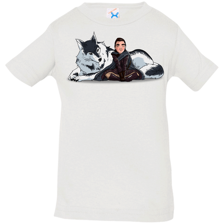 T-Shirts White / 6 Months Arya and Nymeria Infant Premium T-Shirt