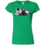 T-Shirts Irish Green / S Arya and Nymeria Junior Slimmer-Fit T-Shirt