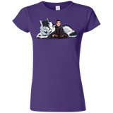 T-Shirts Purple / S Arya and Nymeria Junior Slimmer-Fit T-Shirt