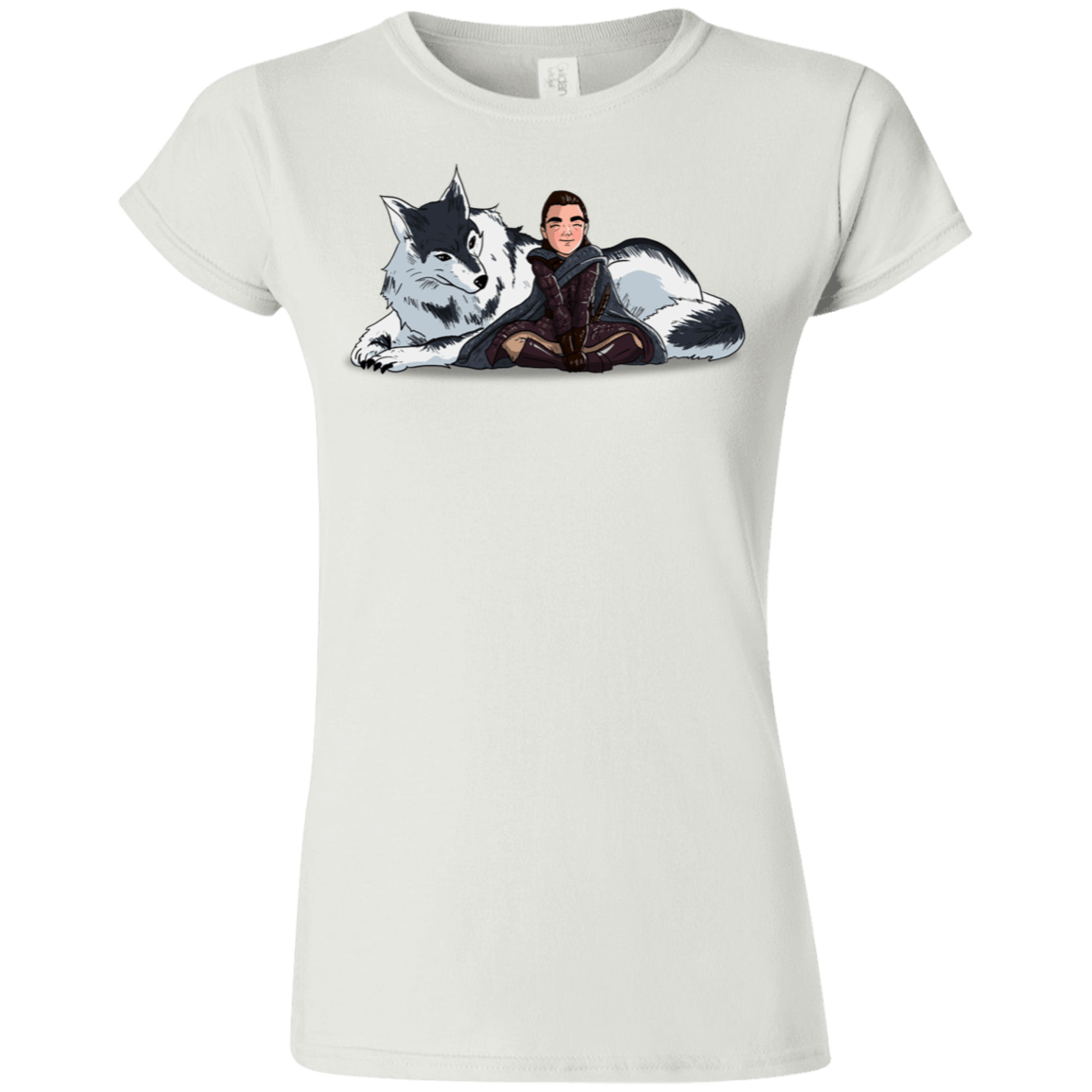 T-Shirts White / S Arya and Nymeria Junior Slimmer-Fit T-Shirt