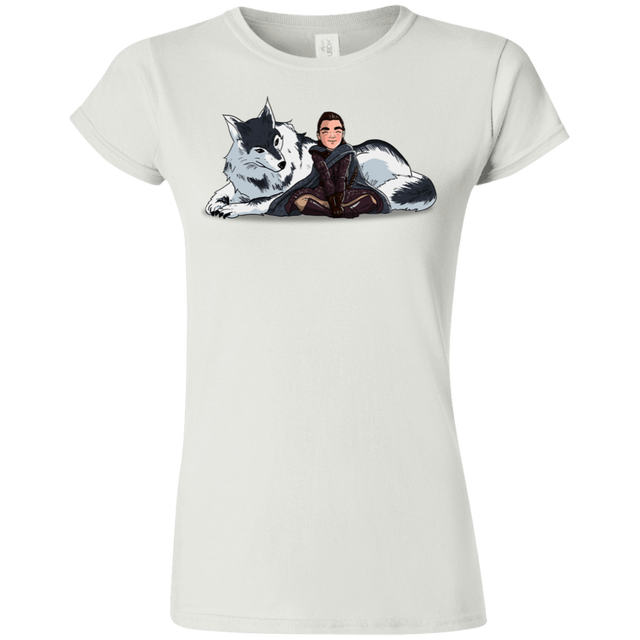 T-Shirts White / S Arya and Nymeria Junior Slimmer-Fit T-Shirt