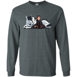 T-Shirts Dark Heather / S Arya and Nymeria Men's Long Sleeve T-Shirt