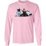 T-Shirts Light Pink / S Arya and Nymeria Men's Long Sleeve T-Shirt