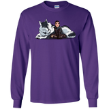 T-Shirts Purple / S Arya and Nymeria Men's Long Sleeve T-Shirt