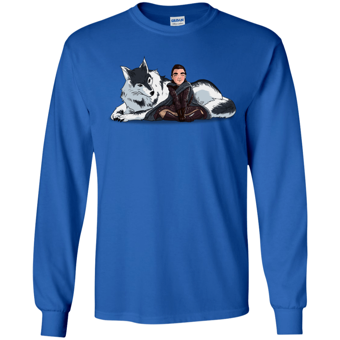 T-Shirts Royal / S Arya and Nymeria Men's Long Sleeve T-Shirt