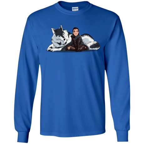 T-Shirts Royal / S Arya and Nymeria Men's Long Sleeve T-Shirt