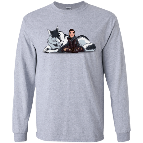 T-Shirts Sport Grey / S Arya and Nymeria Men's Long Sleeve T-Shirt