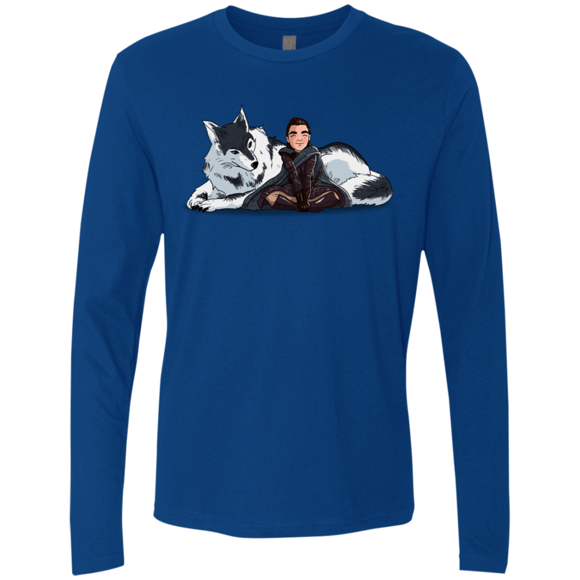 T-Shirts Royal / S Arya and Nymeria Men's Premium Long Sleeve