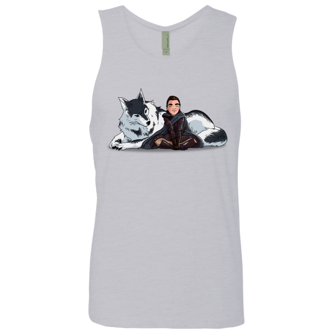 T-Shirts Heather Grey / S Arya and Nymeria Men's Premium Tank Top