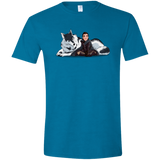 T-Shirts Antique Sapphire / S Arya and Nymeria Men's Semi-Fitted Softstyle